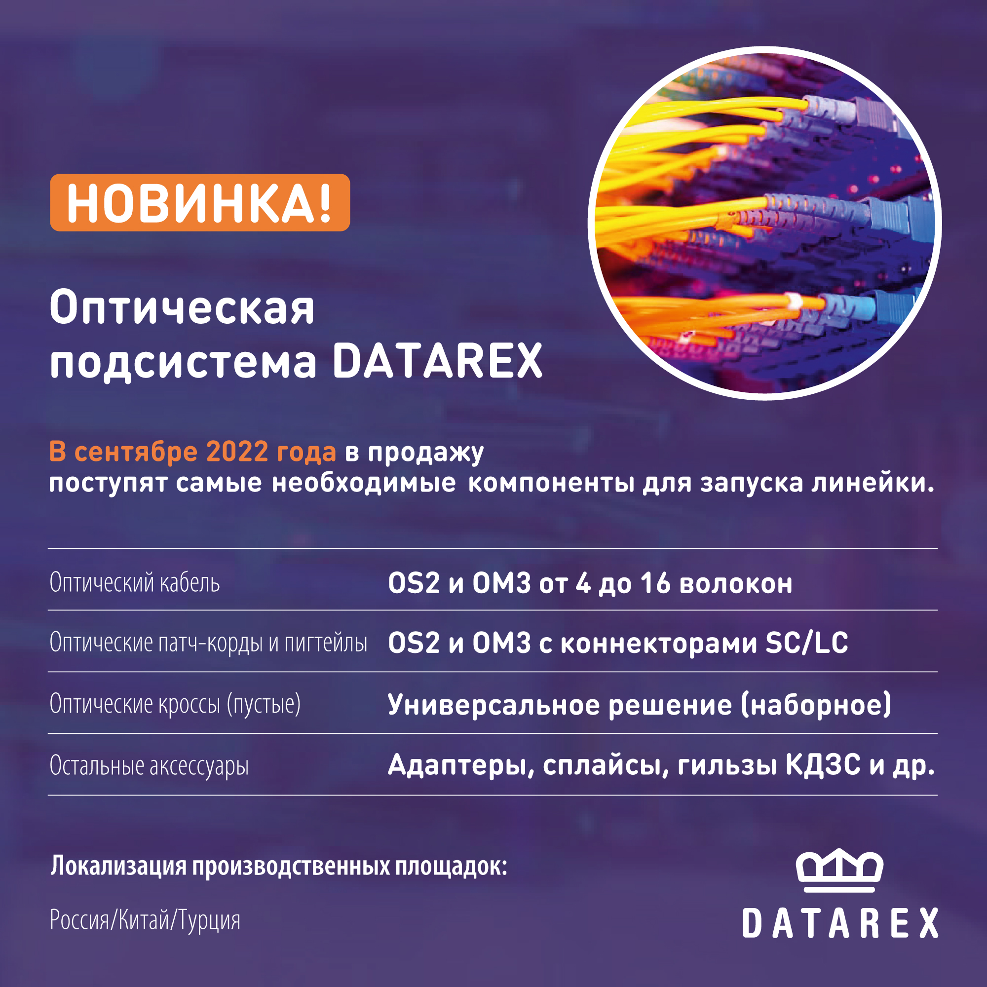 Новинка — Оптическая подсистема