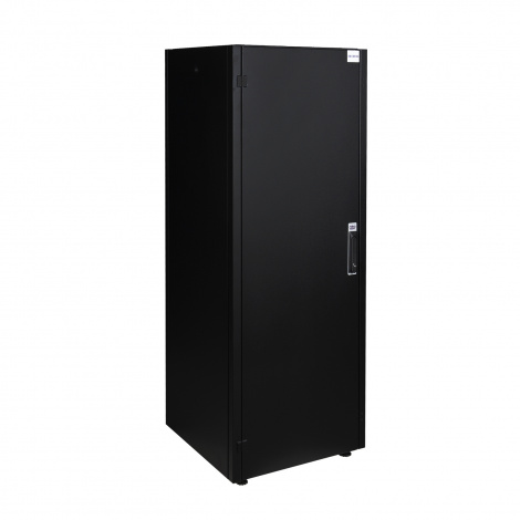Шкаф напольный, телекоммуникационный 19", 22U 600х600, передняя дверь стекло, задняя стенка сплошная, металл, серый