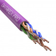Кабель DATAREX PRO кат.5е, 4 пары U/UTP, жила 0,52, нг(А)-HF, маджента, коробка 305 м