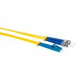Шнур оптический коммутационный (патч-корд), LC-ST, дуплекс (duplex), OS2, нг(А)-HF, желтый, 0,5 м