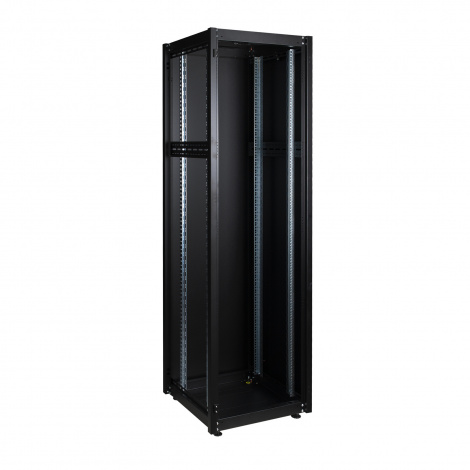 Шкаф напольный, телекоммуникационный 19", 36U 600х600, передняя дверь металл, задняя стенка сплошная, металл, черный