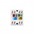 Модуль Keystone кат.5e, UTP, 1xRJ45, T568A/B, 180, белый