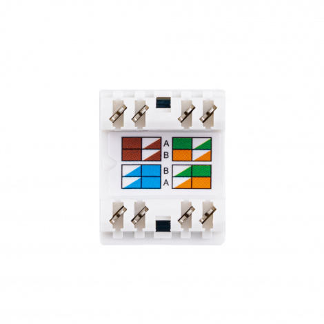 Модуль Keystone кат.5e, UTP, 1xRJ45, T568A/B, 180, белый