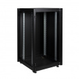 Шкаф напольный, телекоммуникационный 19", 26U 600х600, передняя дверь металл, задняя стенка сплошная, металл, черный