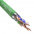 Кабель DATAREX PRO кат.5е, 4 пары F/UTP, жила 0,52, нг(А)-HF, зеленый, катушка 305м.