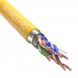 Кабель DATAREX PRO кат.5е, 4 пары F/UTP, жила 0,52, нг(А)-LSLTx, желтый, катушка 305 м