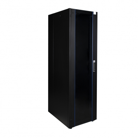 Шкаф напольный, телекоммуникационный 19", 22U 600х800, передняя дверь металл, задняя стенка сплошная, металл, серый
