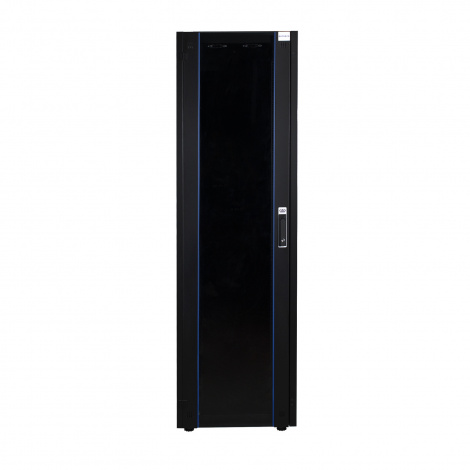 Шкаф напольный, телекоммуникационный 19", 42U 600х1200, передняя дверь перфорация, задняя стенка перфорированная, серый