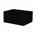 Шкаф 19" телекоммуникационный настенный, 4U 280x600х450 мм, дверь стекло, черный