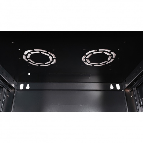 Шкаф 19" телекоммуникационный настенный, 4U 280x600х450 мм, дверь стекло, черный