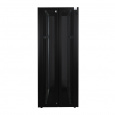 Шкаф напольный, телекоммуникационный 19", 47U 800х1200, двойная передняя дверь перфорация, двойная задняя дверь перфорированная, черный