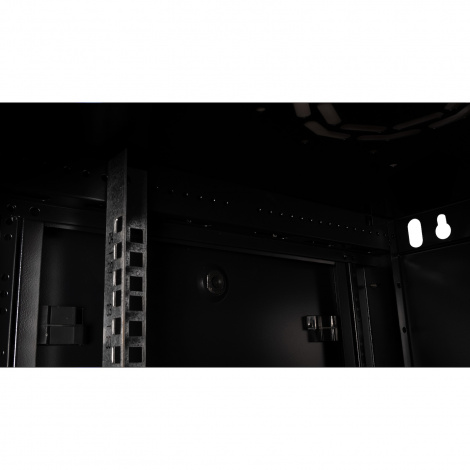 Шкаф 19" телекоммуникационный настенный, 4U 280x600х450 мм, дверь стекло, черный